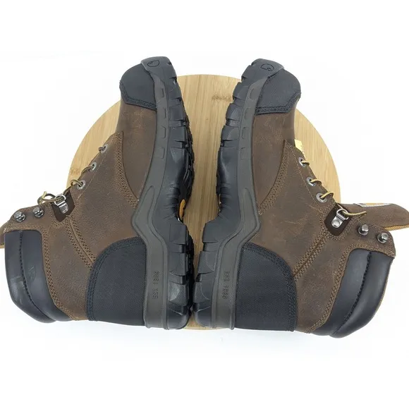 Carhartt Work Boots Mens 10 M Brown Composite Toe 6&quot; Rugged Flex Waterproof