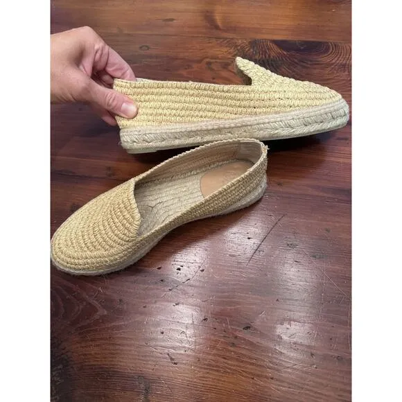 CASTAÑER Women’s Joaquina raffia espadrilles Size 38/7.5 Beige Slip On