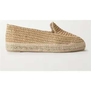CASTAÑER Women’s Joaquina raffia espadrilles Size 38/7.5 Beige Slip On