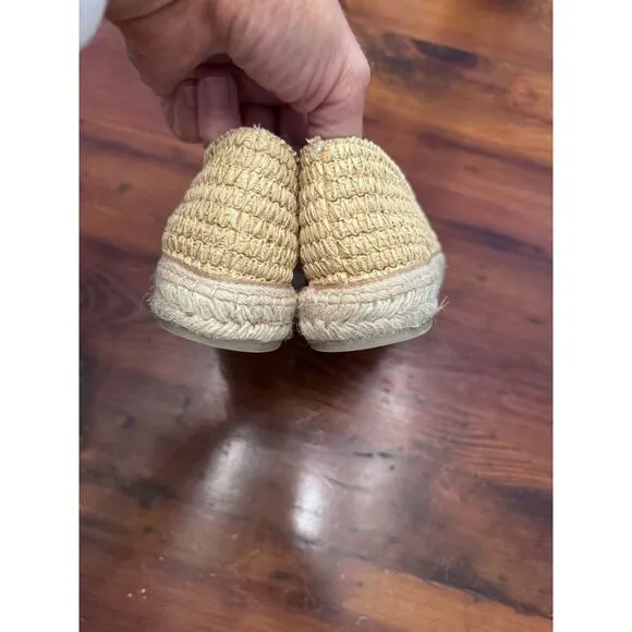 CASTAÑER Women’s Joaquina raffia espadrilles Size 38/7.5 Beige Slip On