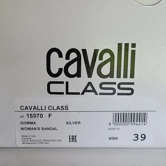CAVALLI CLASS Women’s Comfort Pool White Logo Slides NEW WITH BOX MSRP $195