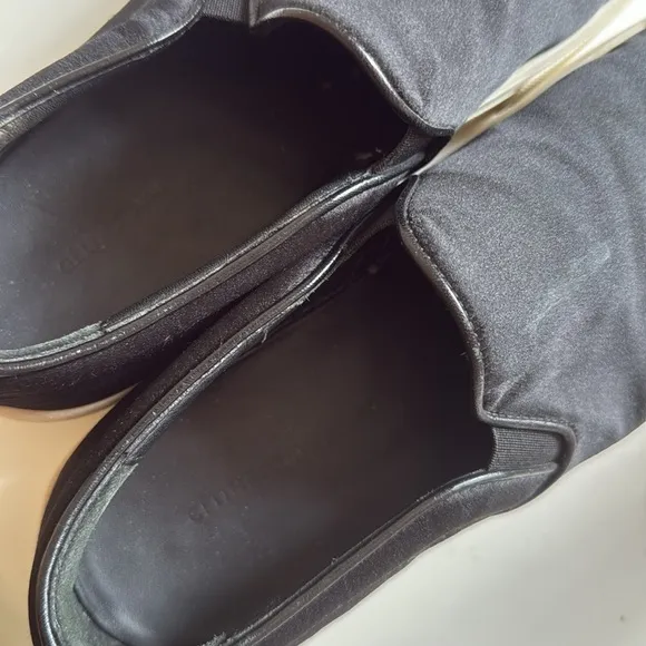 Celine made in Italy satin slip on skate sneakers