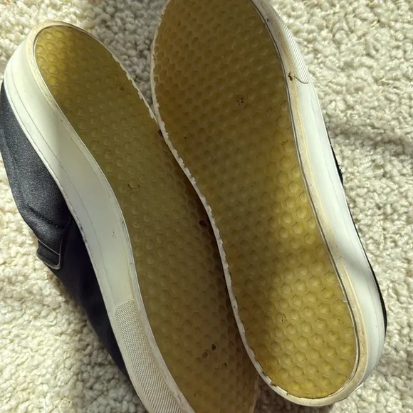 Celine made in Italy satin slip on skate sneakers