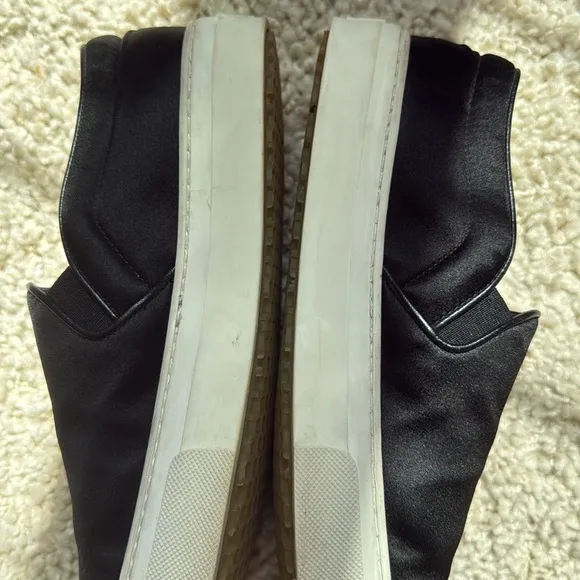 Celine made in Italy satin slip on skate sneakers