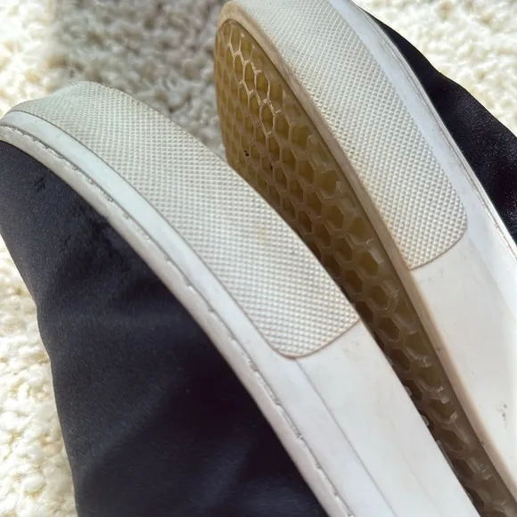 Celine made in Italy satin slip on skate sneakers