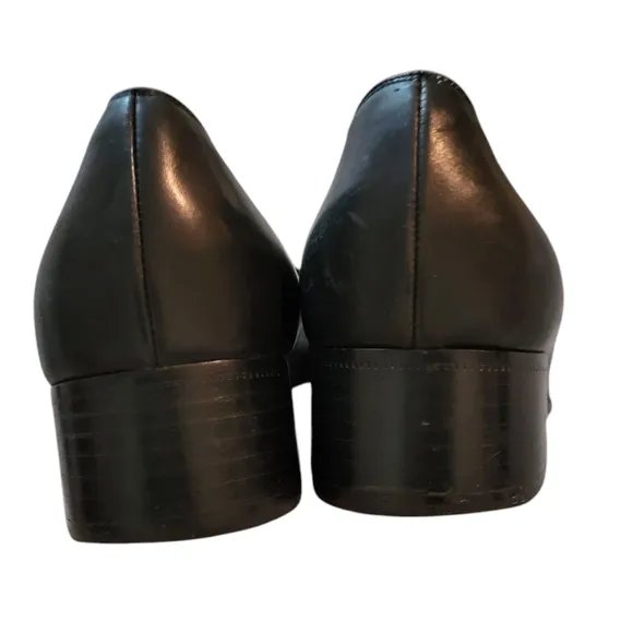 Celine Vintage Black Leather Loafers