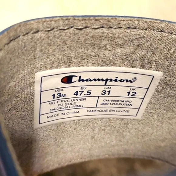 Champion IPO Repeat Slides Blue Flip Flops Sandals