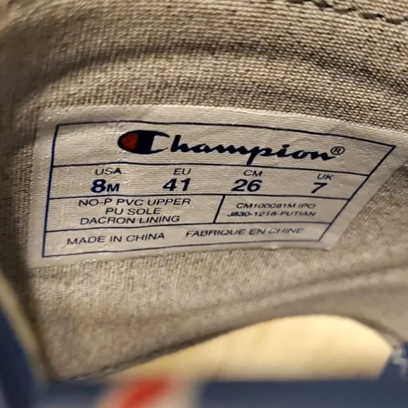 Champion IPO Repeat Slides Blue Sandals Flip Flops