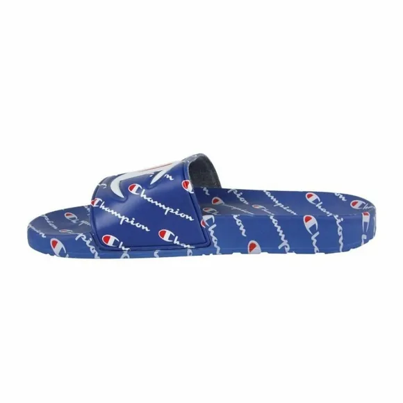 Champion IPO Repeat Slides Blue Sandals Flip Flops