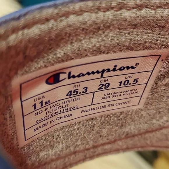 Champion IPO Royal Red Slides Flip Flops Sandals