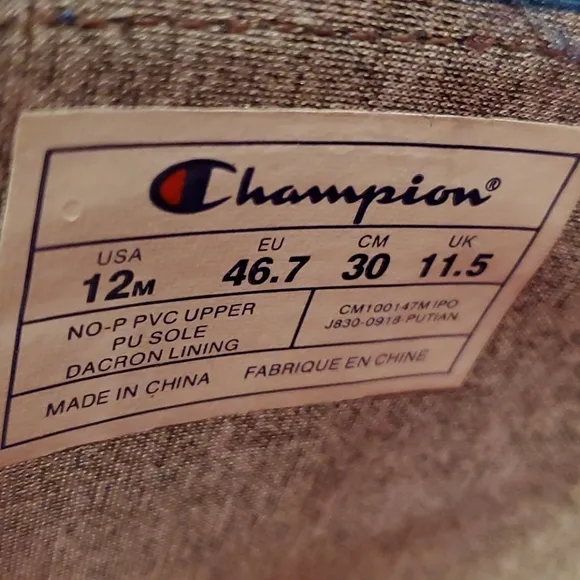 Champion IPO Royal Red Slides Flip Flops Sandals