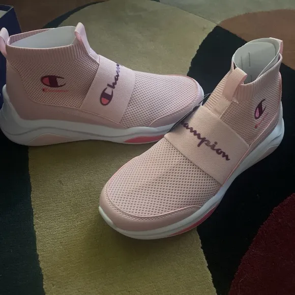 Champion Pink Slip-On Sneakers