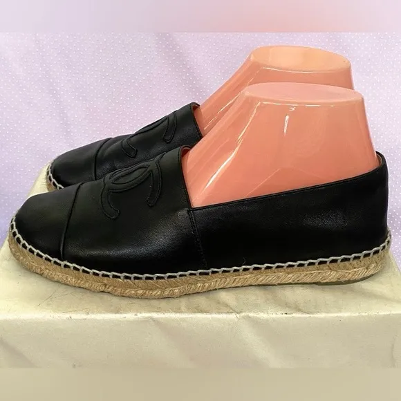Chanel Lambskin Espadrilles(40)
