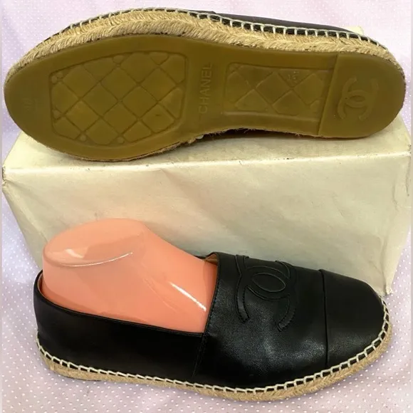 Chanel Lambskin Espadrilles(40)