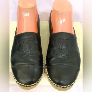 Chanel Lambskin Espadrilles(40)