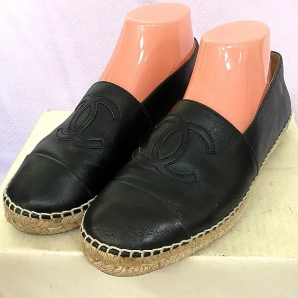 Chanel Lambskin Espadrilles(40)