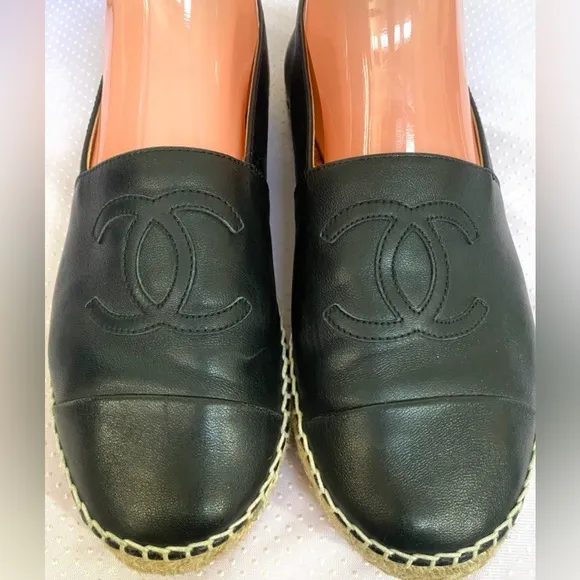 Chanel Lambskin Espadrilles(40)
