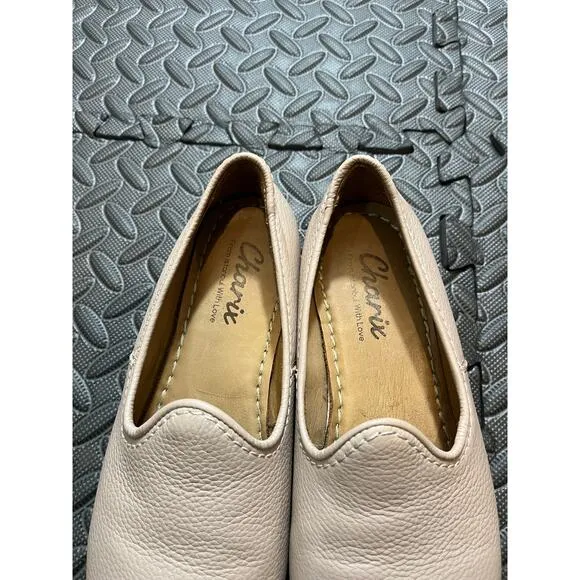 Charix Nubuck Artisan Slip-On Flats‎ Loafers Womens Leather Size 36 US 6