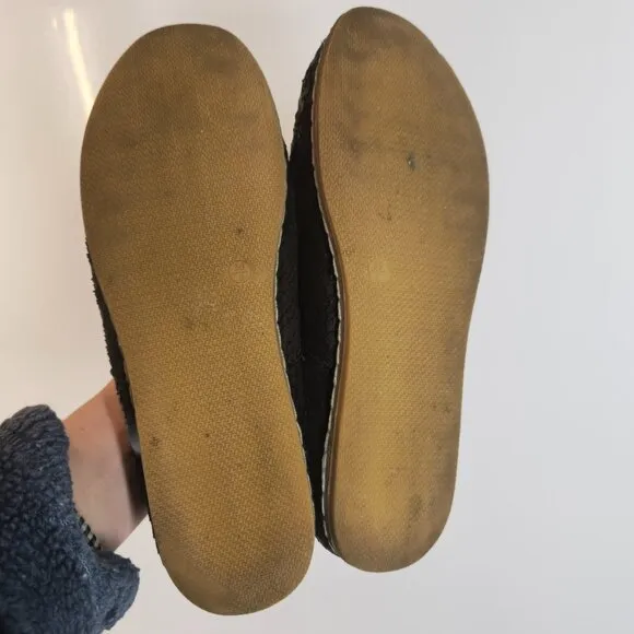 Charix Wild Black Leather Slip On Comfort Loafer Flats Size 38 or 8