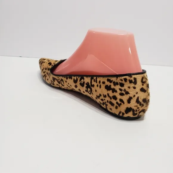 Charles David Cheetah Print CLf Leather Loafers