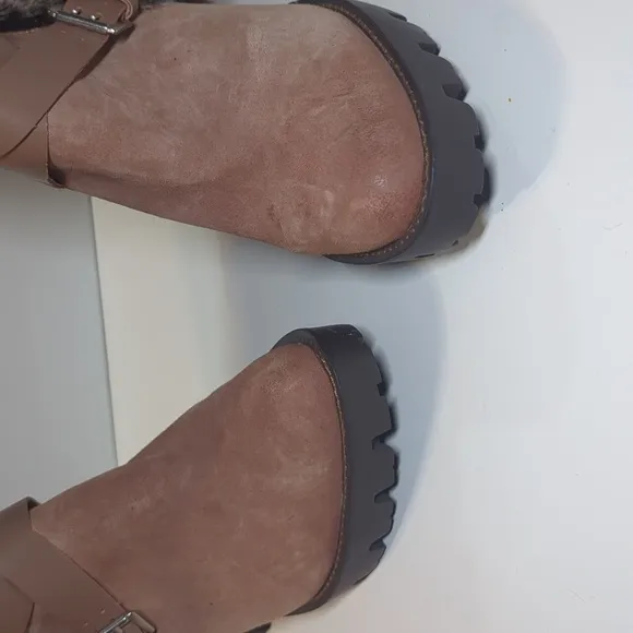 Charles David Gideon Suede Leather Heeled Boots Size 10
