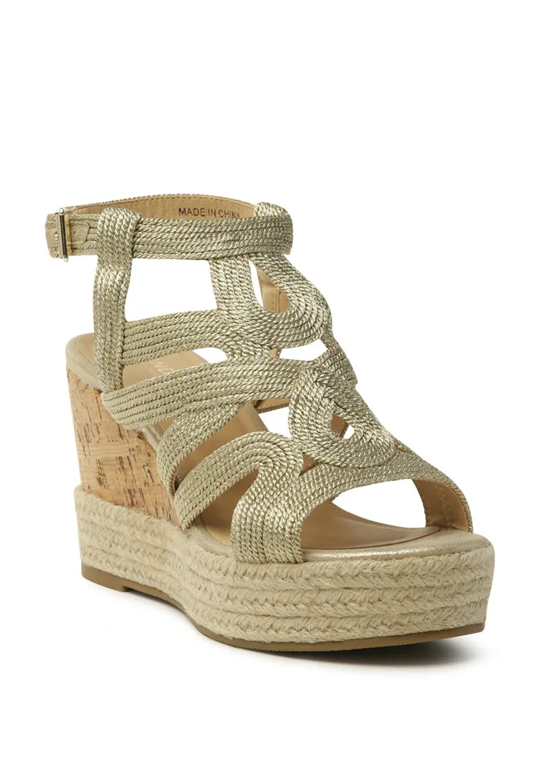 charo ankle strap wedge sandals