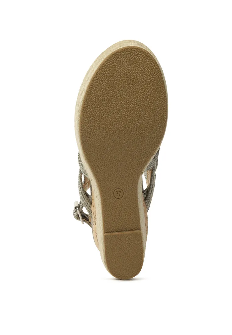 charo ankle strap wedge sandals