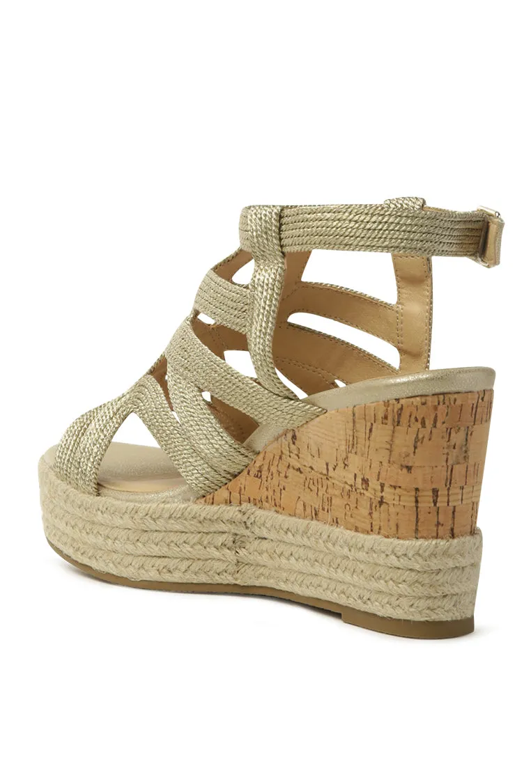 charo ankle strap wedge sandals