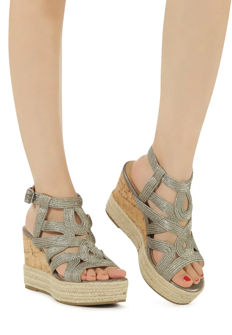 charo ankle strap wedge sandals