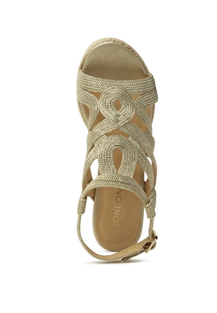 charo ankle strap wedge sandals