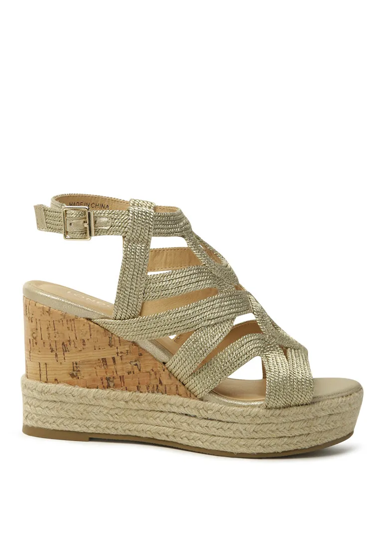 charo ankle strap wedge sandals