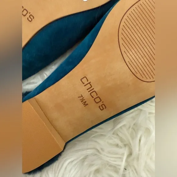 Chicos Suede Ballet Slides