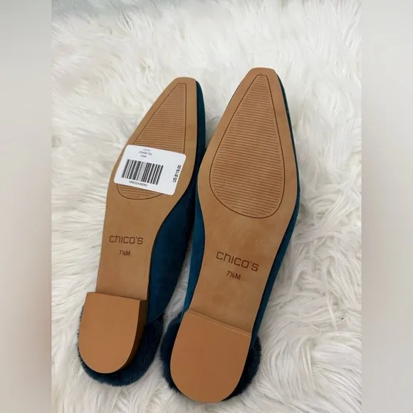 Chicos Suede Ballet Slides