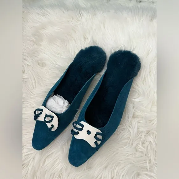 Chicos Suede Ballet Slides