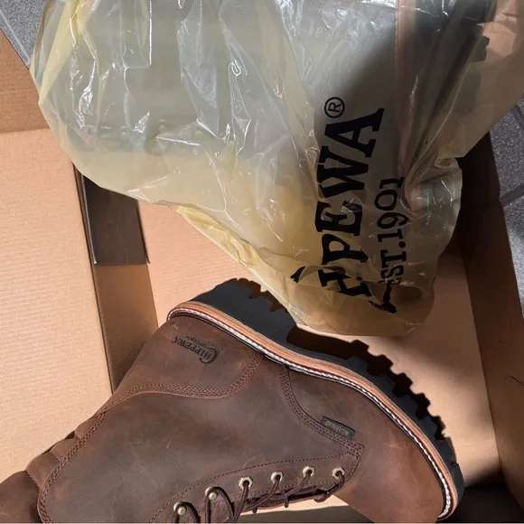 Chippewa Tan Waterproof Boots with Steel Toe