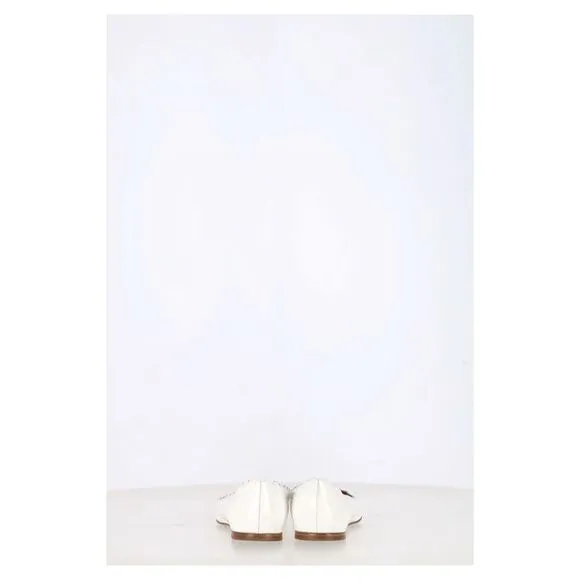 Chloé Lauren Ballet Flats in White Patent Leather