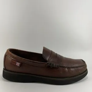 Church’s Loafers Slip On Mocs UK Size 8.5, US Size 9.5 Brown Leather Vibram Sole