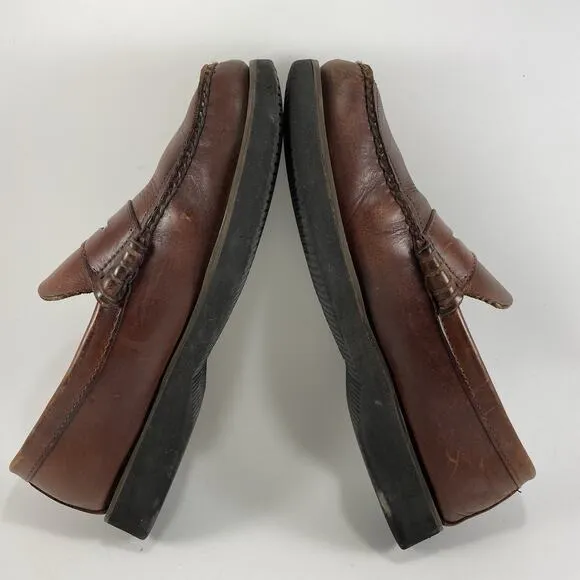 Church’s Loafers Slip On Mocs UK Size 8.5, US Size 9.5 Brown Leather Vibram Sole