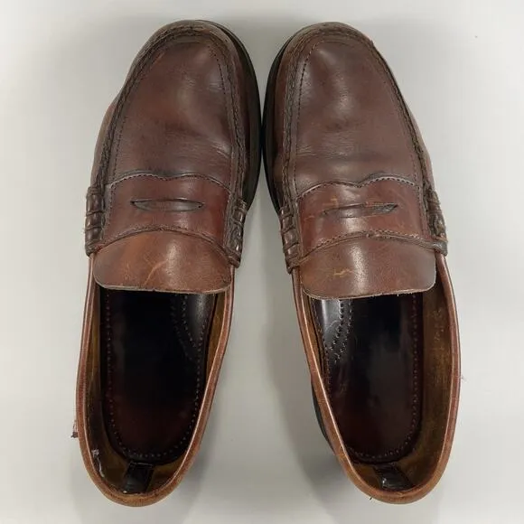 Church’s Loafers Slip On Mocs UK Size 8.5, US Size 9.5 Brown Leather Vibram Sole