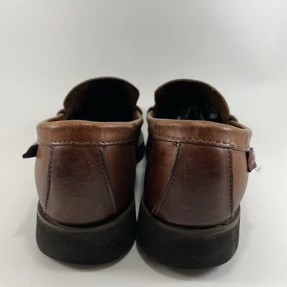 Church’s Loafers Slip On Mocs UK Size 8.5, US Size 9.5 Brown Leather Vibram Sole