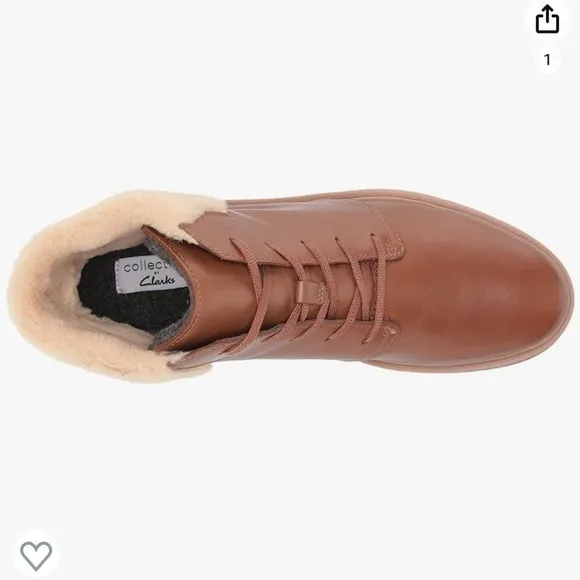 Clarks Andie Mae Boots Fur Leather