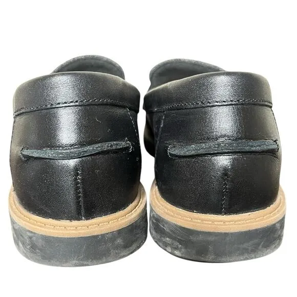 CLARKS COLLECTION Raisie Eletta Leather Penny Loafers Flats Size 8