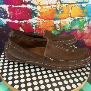 Clarks England Leather Driving Loafers Moccasin Mens 9.5 M Mansell Casual #87706