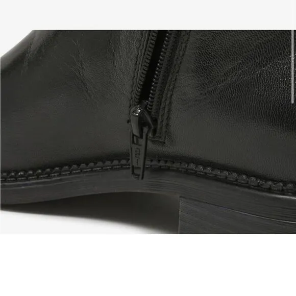 Clarks Maye Grace Leather Ankle Bootie, 7.5 Black Leather New in Box