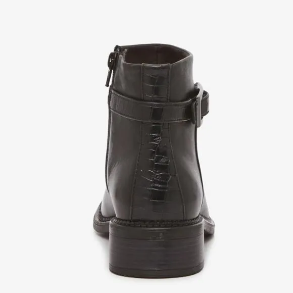 Clarks Maye Grace Leather Ankle Bootie, 7.5 Black Leather New in Box