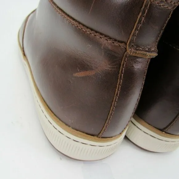 Clarks Men’s Brown Leather Chukka Boots 1825 Sz‎ 11.5 Ankle Oxford Sherpa Lined