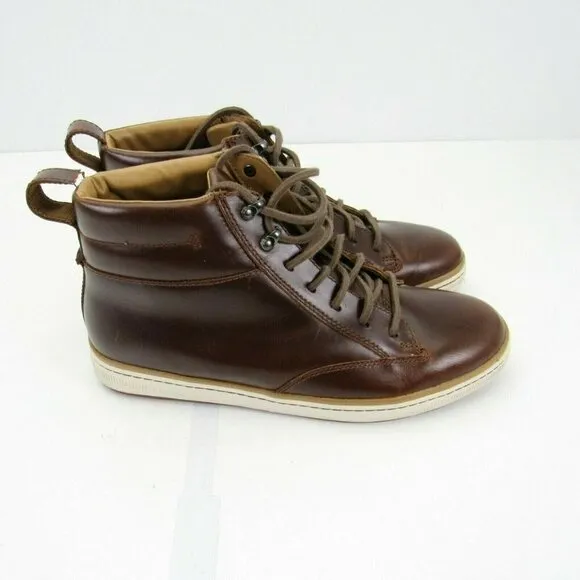 Clarks Men’s Brown Leather Chukka Boots 1825 Sz‎ 11.5 Ankle Oxford Sherpa Lined