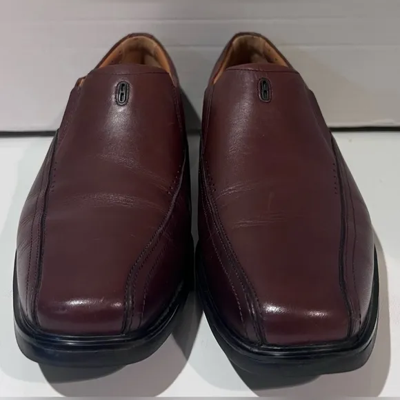 Clarks Men’s Unsheridan Brown Leather Casual Dress‎ Loafers Shoes Size 10.5