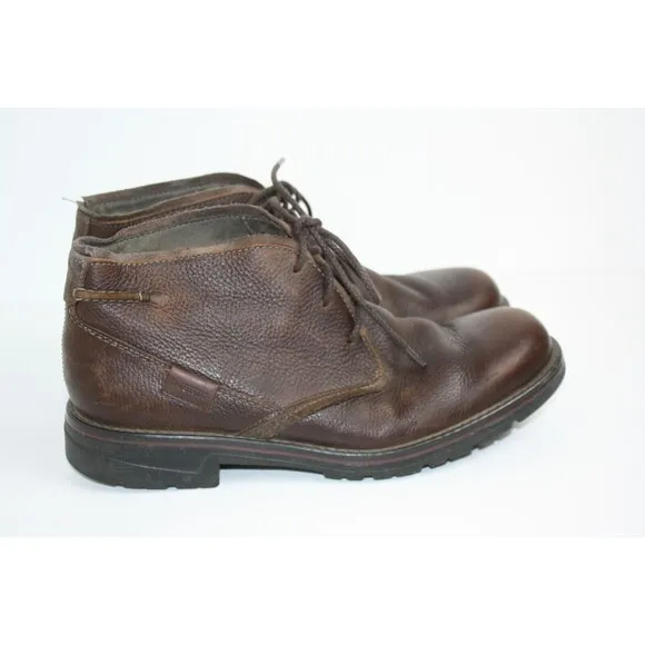 Clarks Morris Peak Chukka Brown Leather Waterproof Casual Men's Boots Size 9