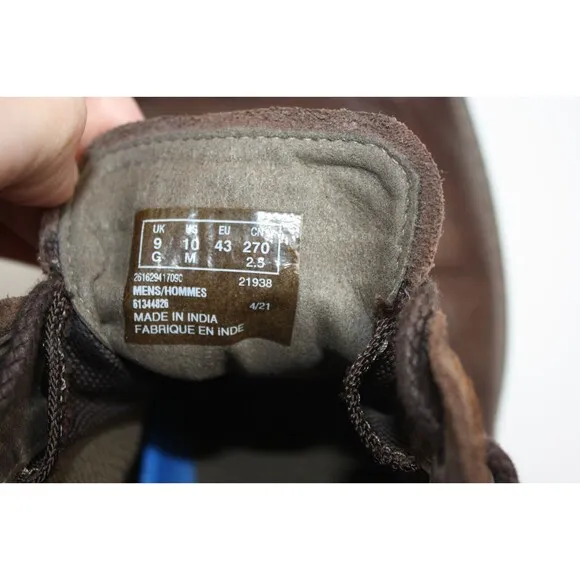 Clarks Morris Peak Chukka Brown Leather Waterproof Casual Men's Boots Size 9